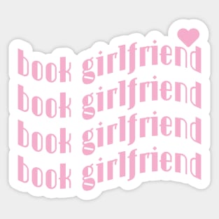 bookish pink | bookish aesthetic | book girlfriend Sticker